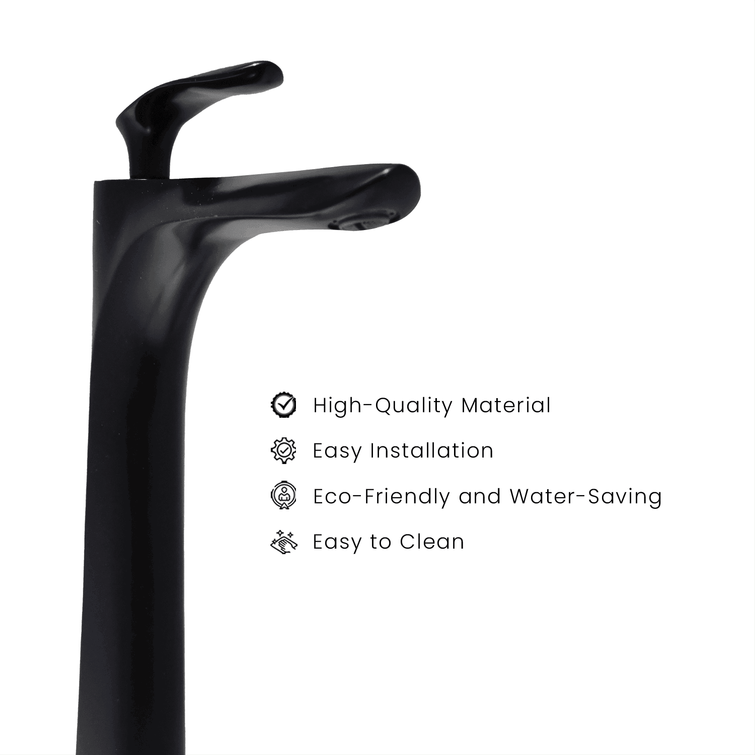 Nautica Tall Boy Basin Mixer - Black | Stylish & Durable Bathroom Mixer | DB Bathware - D&B Bathware