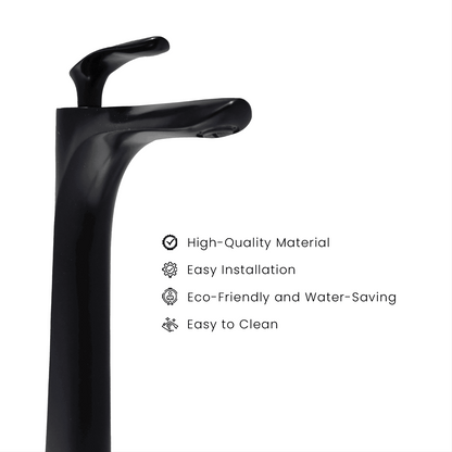 Nautica Tall Boy Basin Mixer - Black | Stylish & Durable Bathroom Mixer | DB Bathware - D&B Bathware