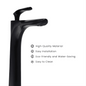 Nautica Tall Boy Basin Mixer - Black | Stylish & Durable Bathroom Mixer | DB Bathware - D&B Bathware