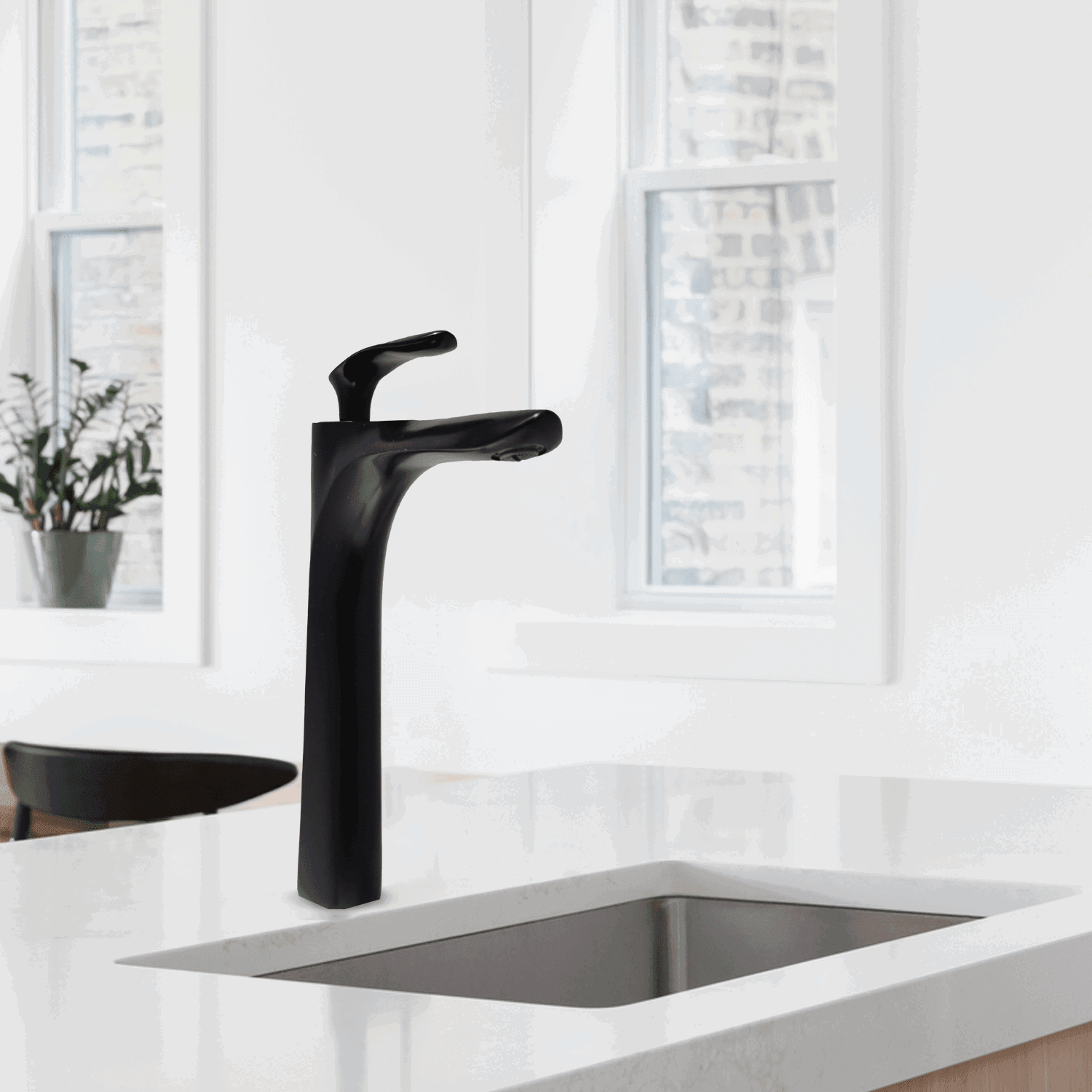 Nautica Tall Boy Basin Mixer - Black | Stylish & Durable Bathroom Mixer | DB Bathware - D&B Bathware