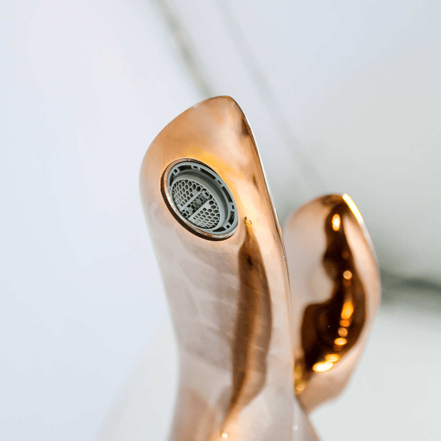Nautica Tall Boy Basin Mixer – Plushy Rose Gold | Elegant Bathroom Faucet - D&B Bathware