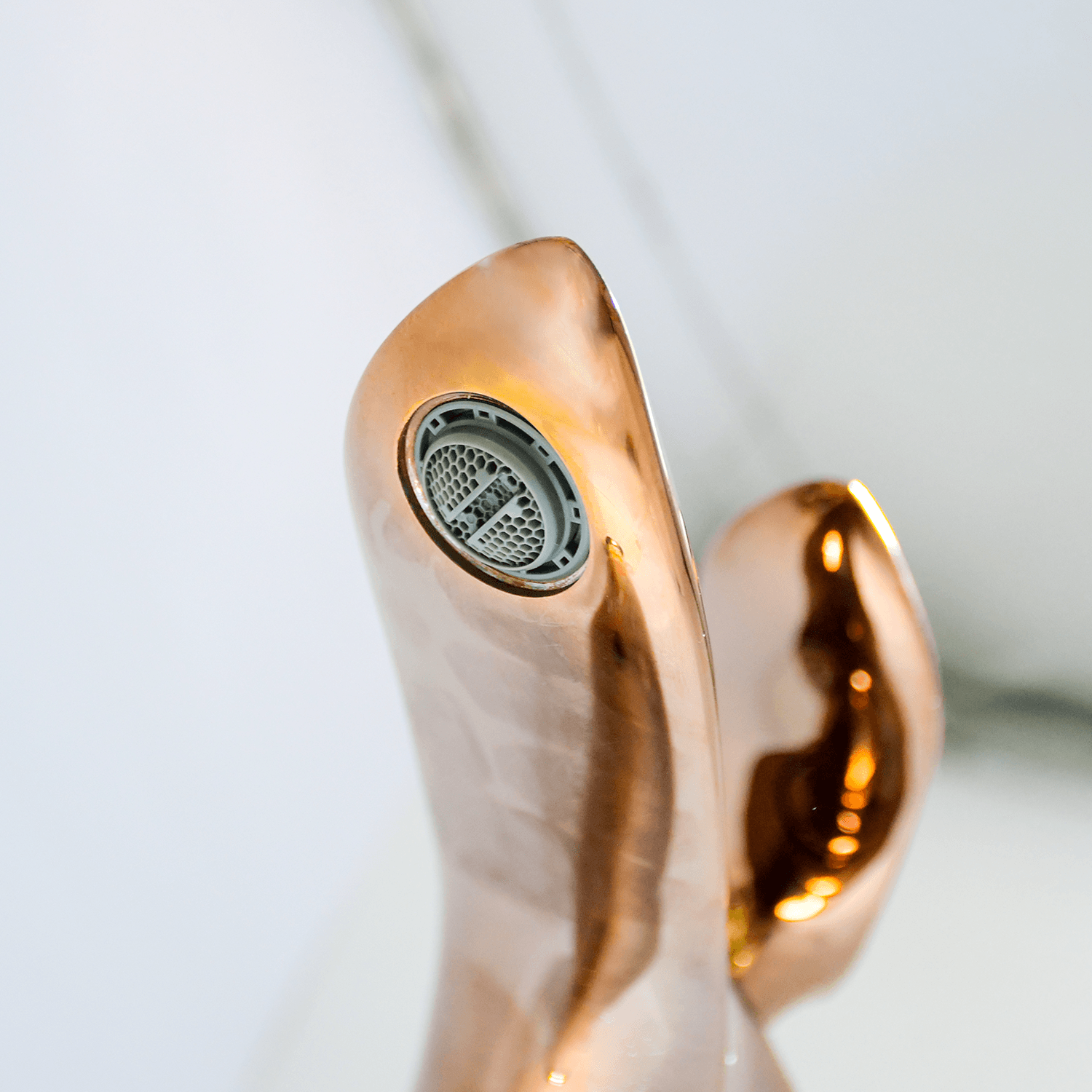 Nautica Tall Boy Basin Mixer – Plushy Rose Gold | Elegant Bathroom Faucet - D&B Bathware