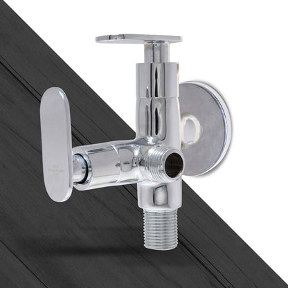 OLIVIA Premium Brass 2 Way Angle Valve Tap with Flange for Bathroom & Kitchen - D&B Bathware