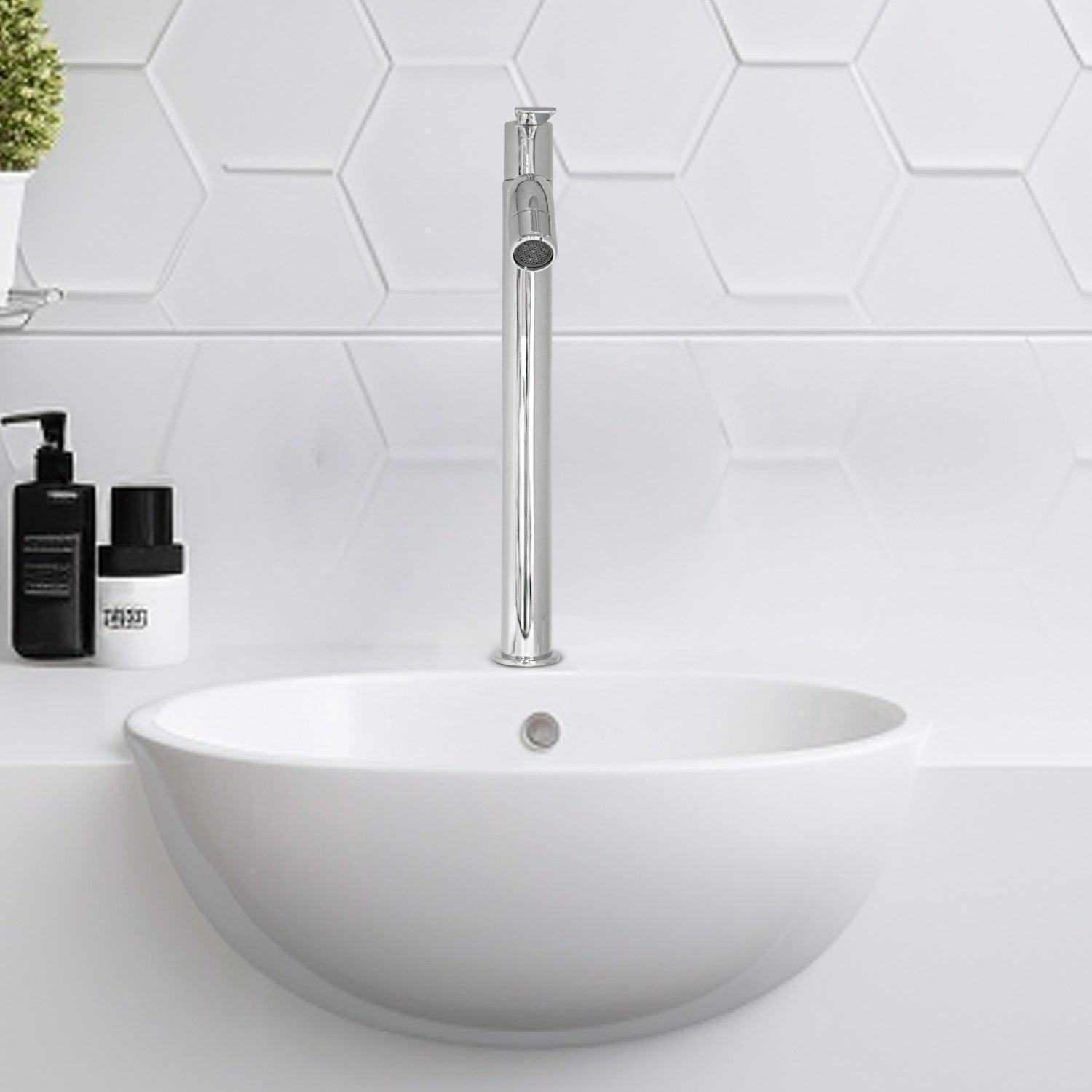 PICCOLO Brass Extended Tall Pillar Cock Tap - Ideal for Bath & Kitchen High Flow - D&B Bathware