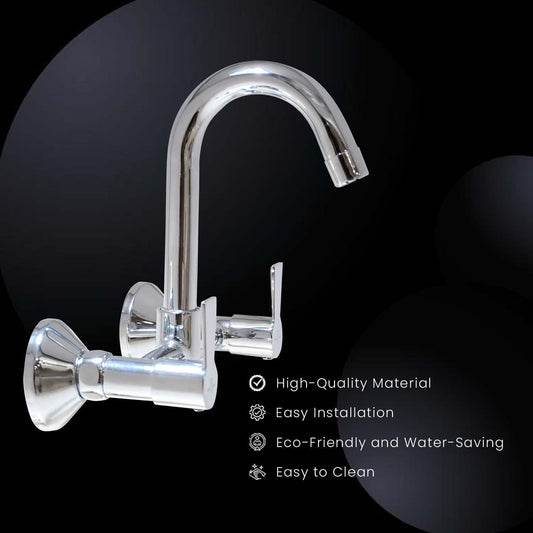PICCOLO Brass Kitchen Sink Mixer Tap|2 Handle Tap | Kitchen Sink/Basin Complete - D&B Bathware