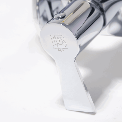 Piccolo Full Brass 2 Way Bib Cock Tap Ideal for Bathroom & Kitchen Chrome Finish Faucet Set - D&B Bathware