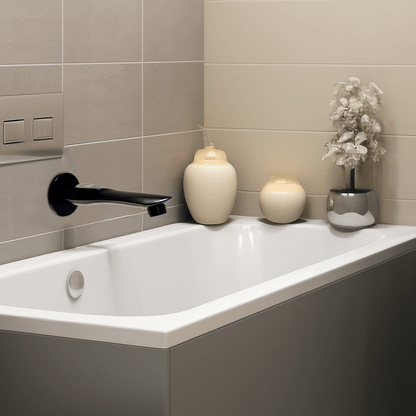 Plain Black Bath Spout | Modern, Stylish & Durable Bathroom Faucet - D&B Bathware