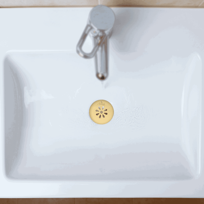 Premium Full Brass Wash Basin Drain Waste Coupling with Full Thread Design | Long-Lasting Grid Strainer for Efficient Drainage - D&B Bathware
