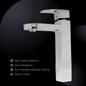 Premium Tall Boy Basin Mixer Tap Chrome Finish Brass Faucet for Sink LEAF VIVENTE Basin Mixer Faucet (Deck Mount Installation Type) - D&B Bathware
