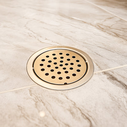 5x5 Inch Stainless Steel Locking Floor Drain Jali – Anti-Clog Cover( ROUND 121 )