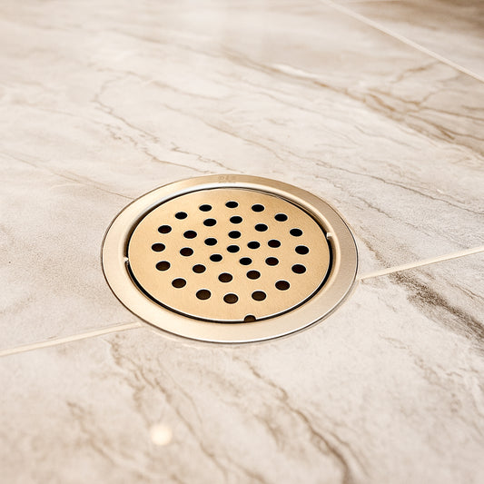 5x5 Inch Stainless Steel Locking Floor Drain Jali – Anti-Clog Cover( ROUND 121 )
