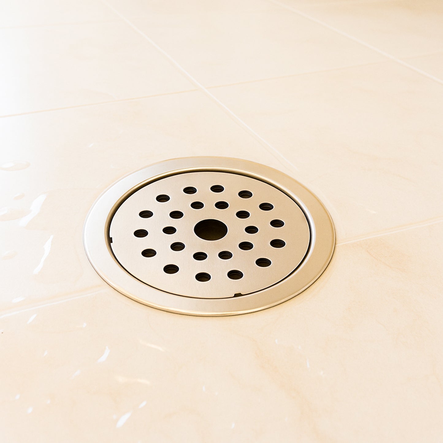 5x5 Inch Stainless Steel Locking Floor Drain Jali – Anti-Clog Cover( ROUND 121-H )