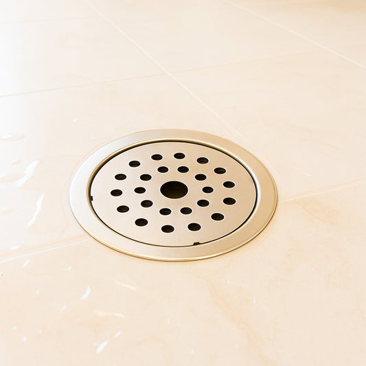 5x5 Inch Stainless Steel Locking Floor Drain Jali – Anti-Clog Cover( ROUND 121-H )