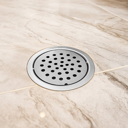 5x5 Inch Stainless Steel Locking Floor Drain Jali – Anti-Clog Cover( ROUND 121 )