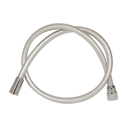 D&B Special Dura Heavy Duty PVC Hand Shower Hose | Health Faucet Pipe with Brass Connectors | Burst-Proof Hose for Handheld Shower | Silver Matt Finish