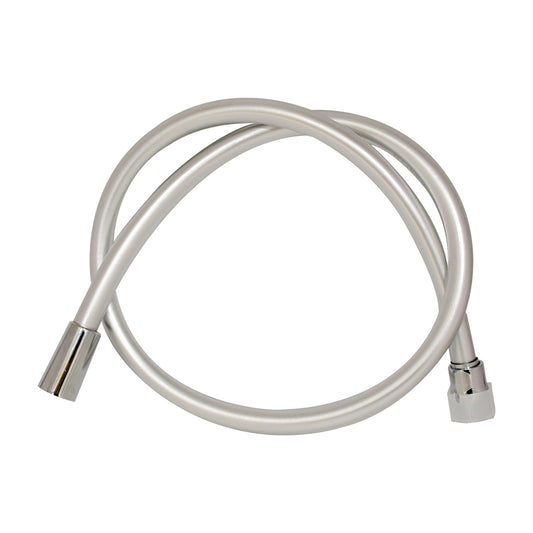 D&B Special Dura Heavy Duty PVC Hand Shower Hose | Health Faucet Pipe with Brass Connectors | Burst-Proof Hose for Handheld Shower | Silver Matt Finish