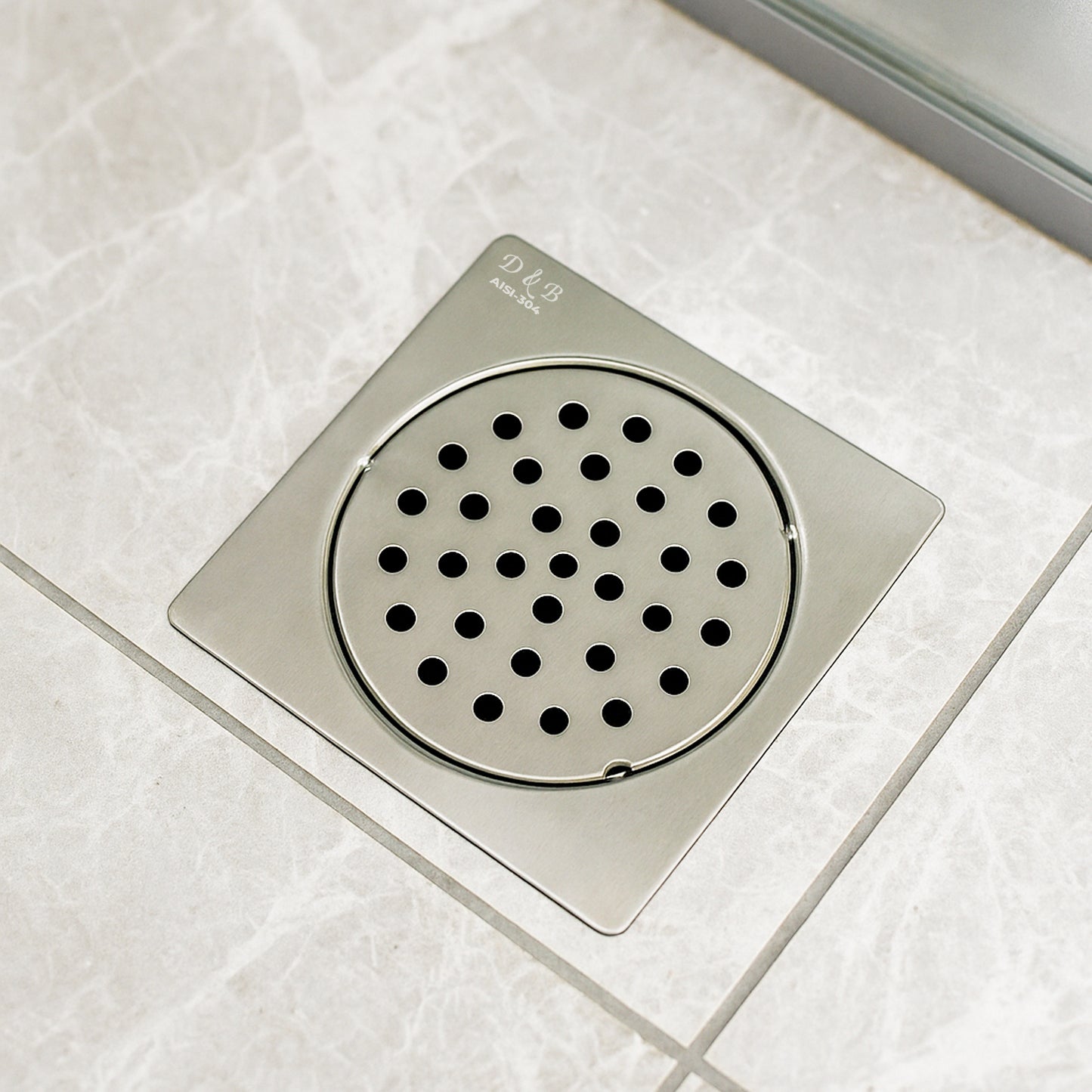 5x5 Inch Stainless Steel Locking Floor Drain Jali – Anti-Clog Cover( SQUARE 521 )
