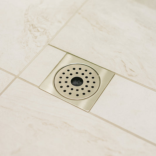 5x5 Inch Stainless Steel Locking Floor Drain Jali – Anti-Clog Cover( SQUARE 521-H )