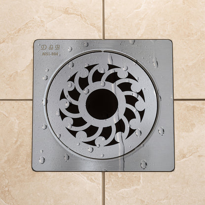 5x5 Inch Stainless Steel Locking Floor Drain Jali – Anti-Clog Cover( SQUARE 531-H )