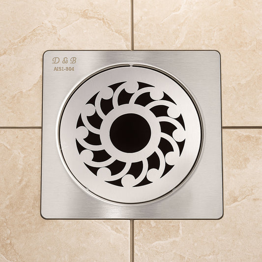 5x5 Inch Stainless Steel Locking Floor Drain Jali – Anti-Clog Cover( SQUARE 531-H )