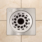 5x5 Inch Stainless Steel Locking Floor Drain Jali – Anti-Clog Cover( SQUARE 531-H )