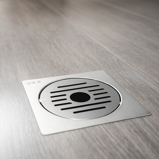 5x5 Inch Stainless Steel Locking Floor Drain Jali – Anti-Clog Cover( SQUARE 541-H )