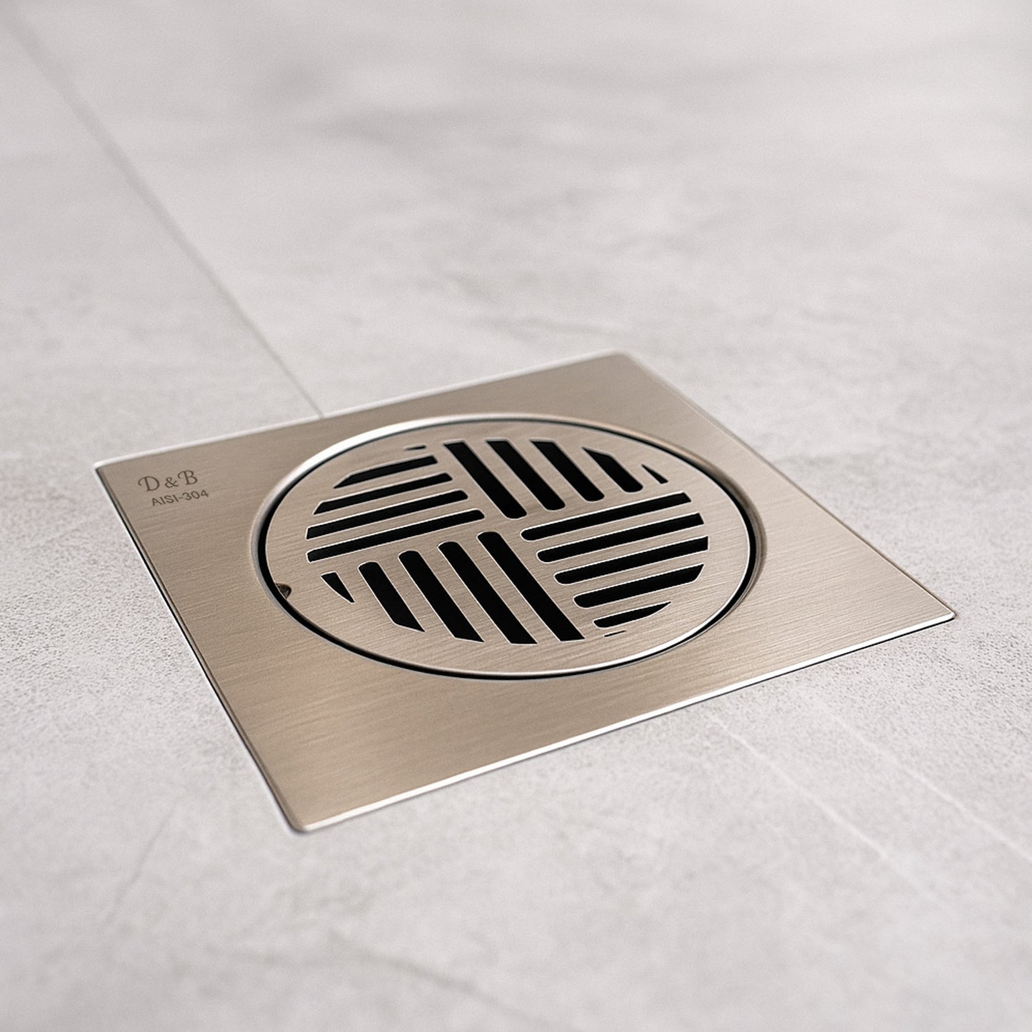 5x5 Inch Stainless Steel Locking Floor Drain Jali – Anti-Clog Cover( SQUARE 551 )