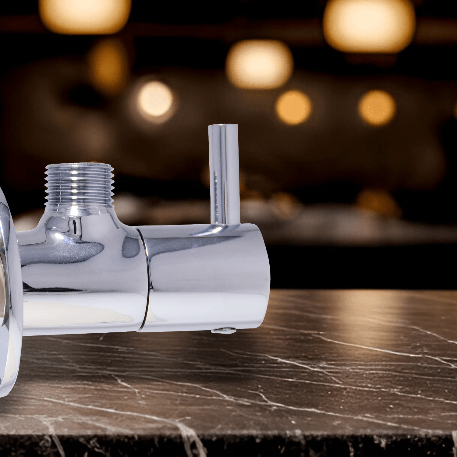 Roma Angle Valve (Silver Chrome): Sleek & Durable Design - D&B Bathware