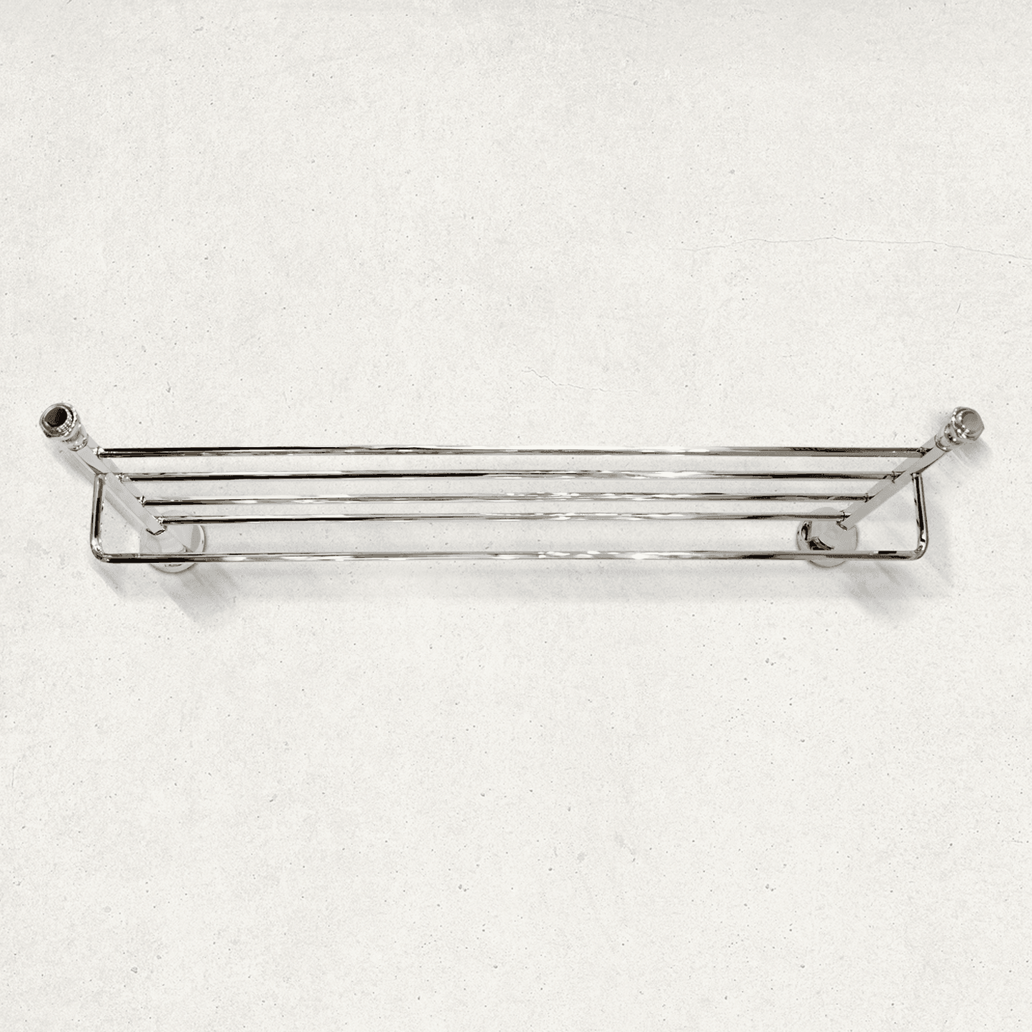 Silver Towel Rack Floris Series - Premium Bathware for Modern Bathrooms - D&B Bathware