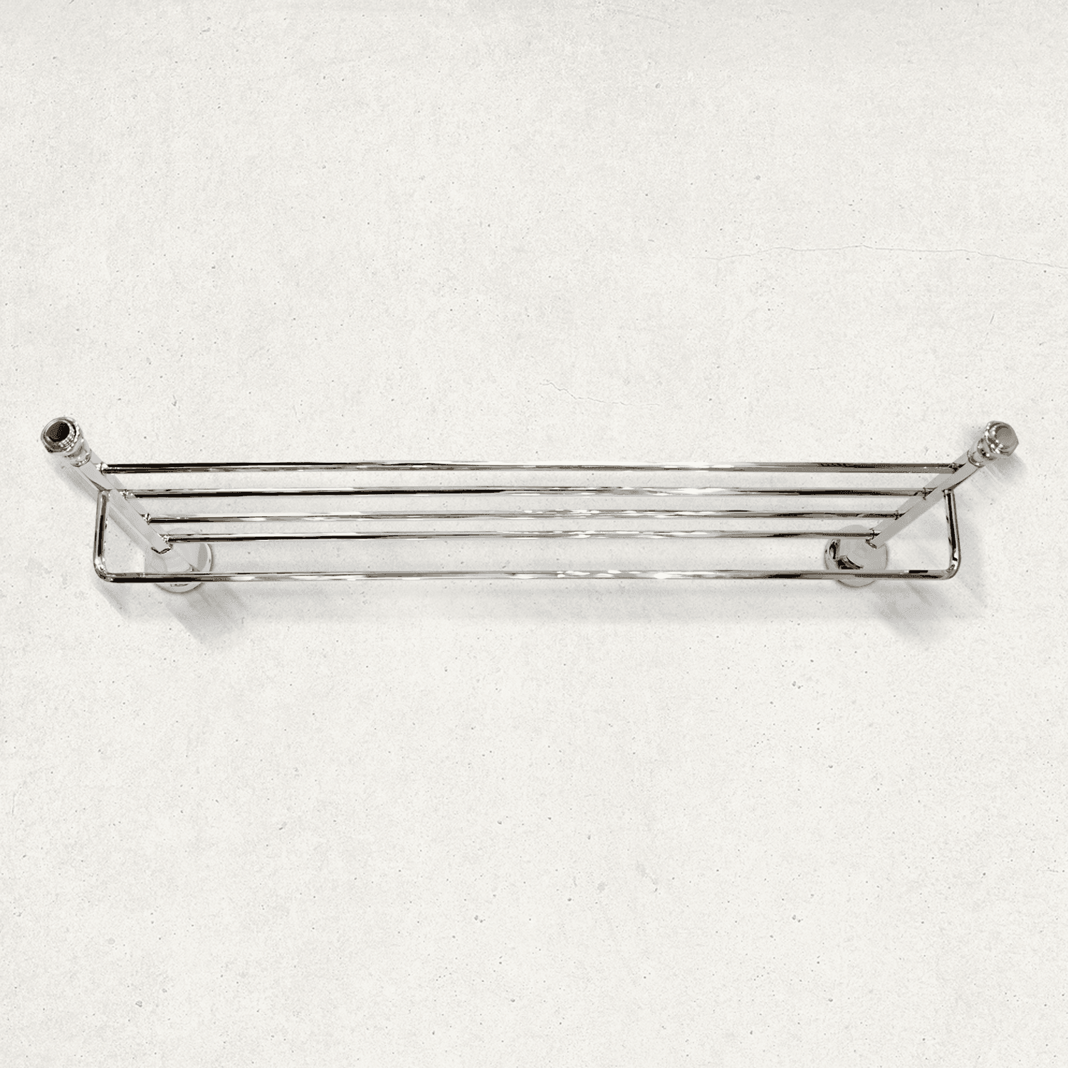 Silver Towel Rack Floris Series - Premium Bathware for Modern Bathrooms - D&B Bathware