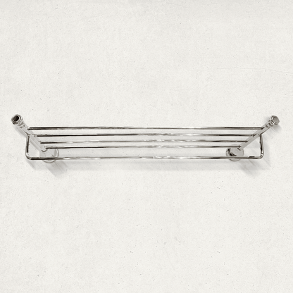 Silver Towel Rack Floris Series - Premium Bathware for Modern Bathrooms - D&B Bathware