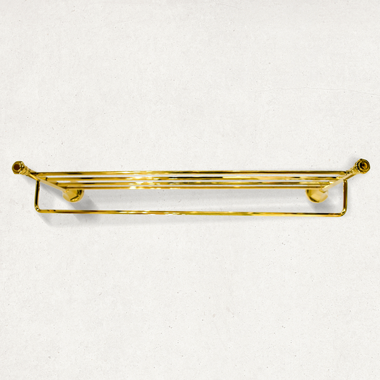 Gold Towel Rack Floris Series - Luxury Bathware for Elegant Bathrooms