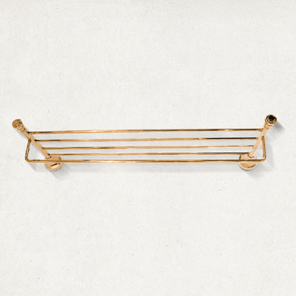 Towel Rack Rose Gold Floris – Elegant Rose Gold Towel Rack for Stylish Bathroom Storage, Luxury Organizer, Modern Bathroom Accessories - D&B Bathware