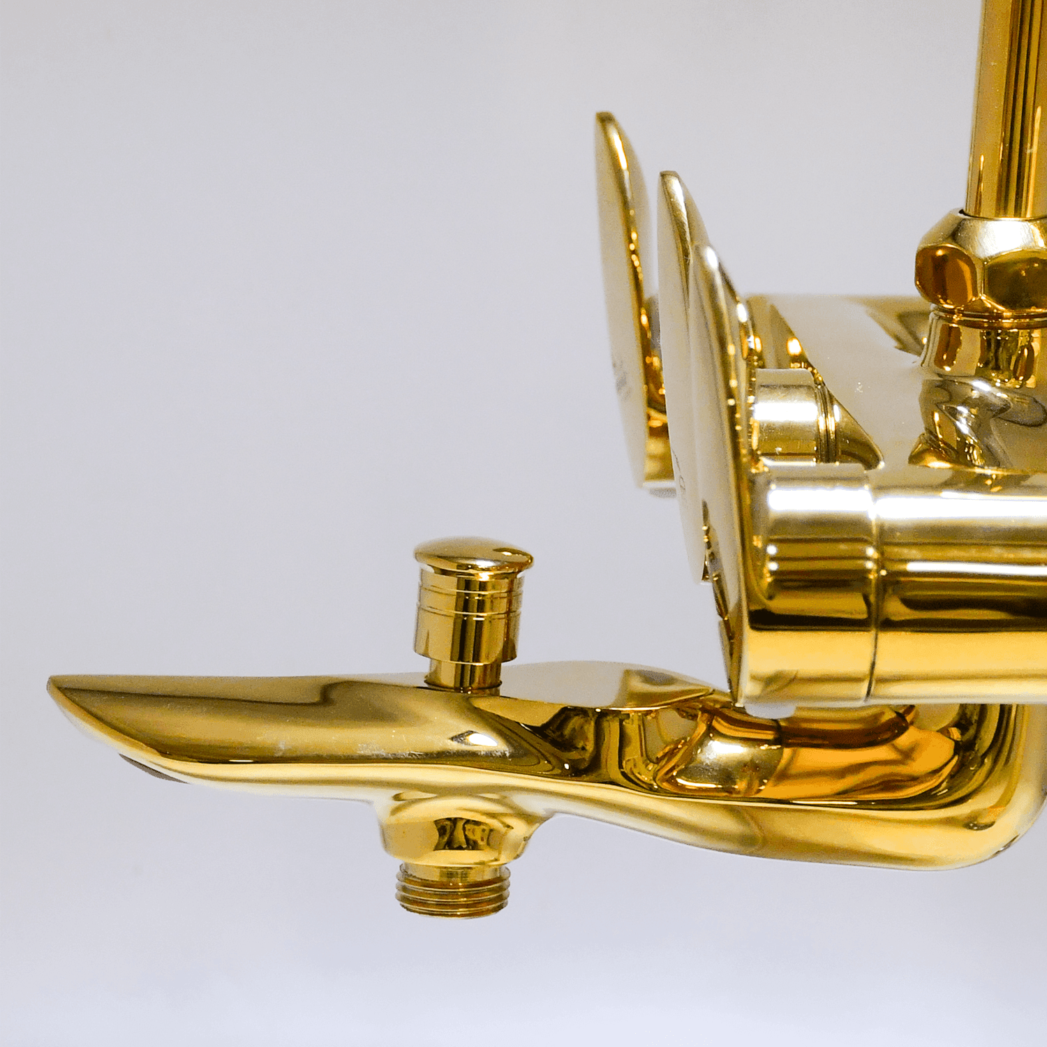 Wall Mixer 3 in 1 with L Band - Gold | Luxury & Durable Bathroom Mixer - D&B Bathware
