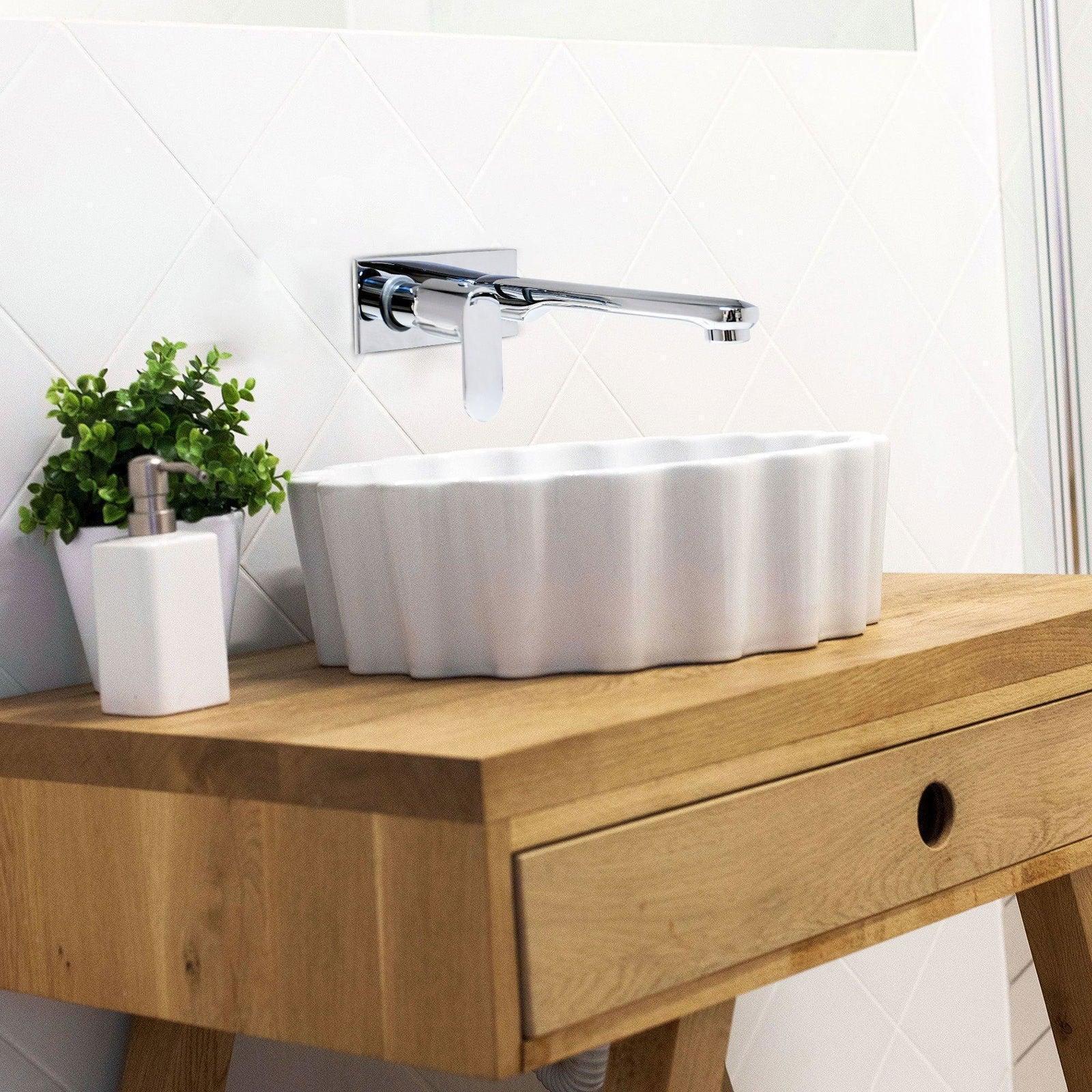 Wall Mixer Single Lever 2 in 1 (With L-Band) | Modern Faucet for Bath & Basin - D&B Bathware
