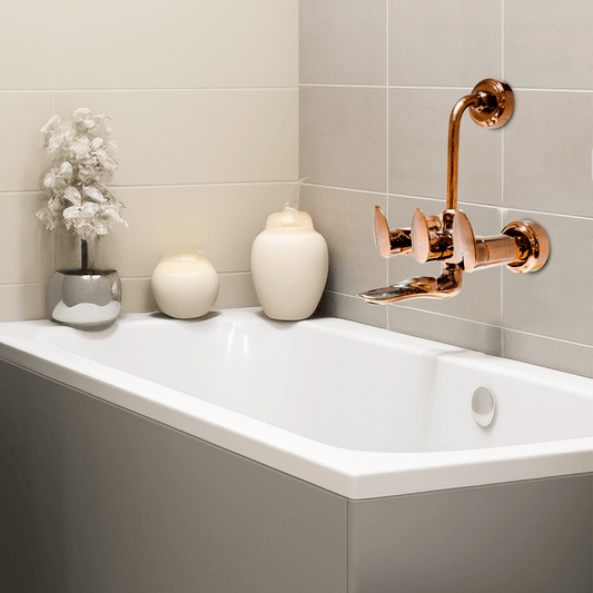 Nautica Wall Mixer 2 in 1 with L Band - Rose Gold | Elegant Shower Mixer | DB Bathware - D&B Bathware